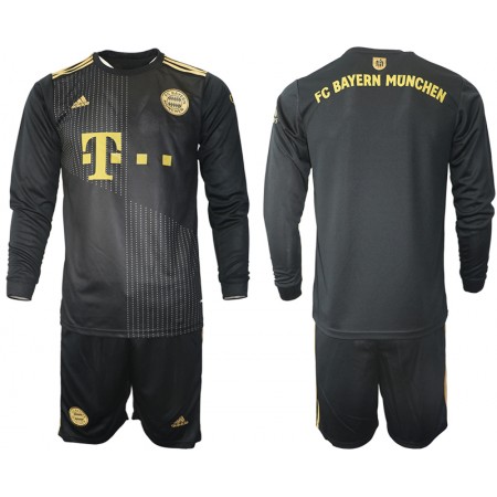 Billiga Fotbollströjor Bayern München Barn Borta tröja 2021/22 Långärmad